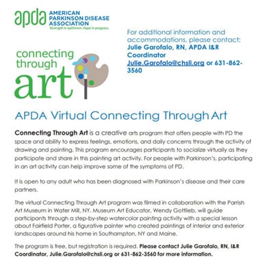 Connecting Through Art Flyer