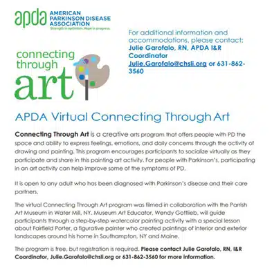 Connecting Through Art Flyer