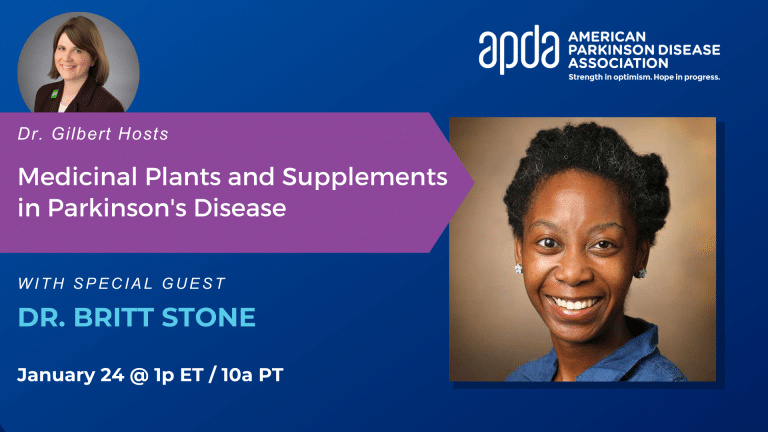 Dr. Gilbert Hosts: Medicinal Plants & Supplements in Parkinson’s Disease