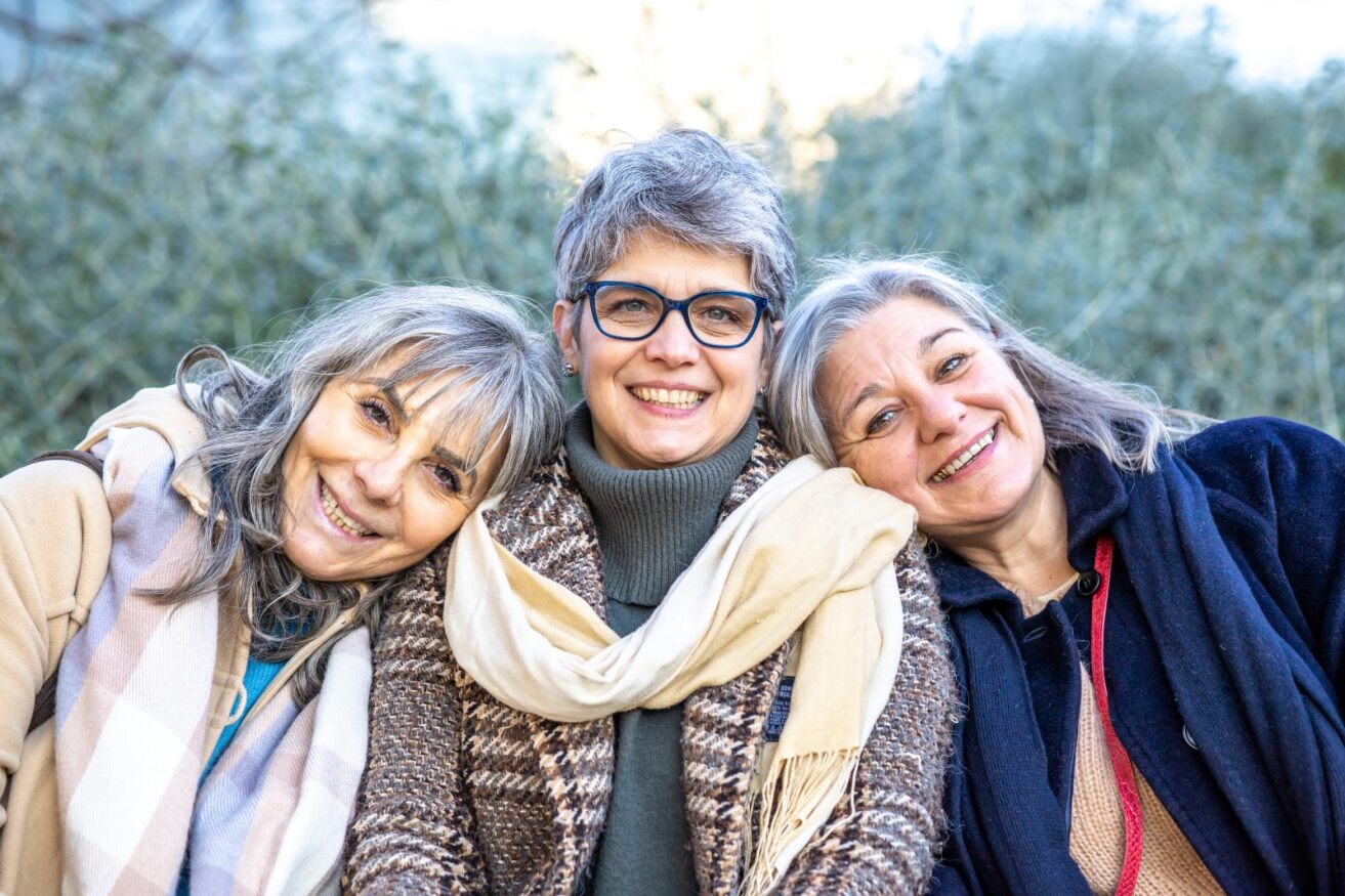 3 older woman friends