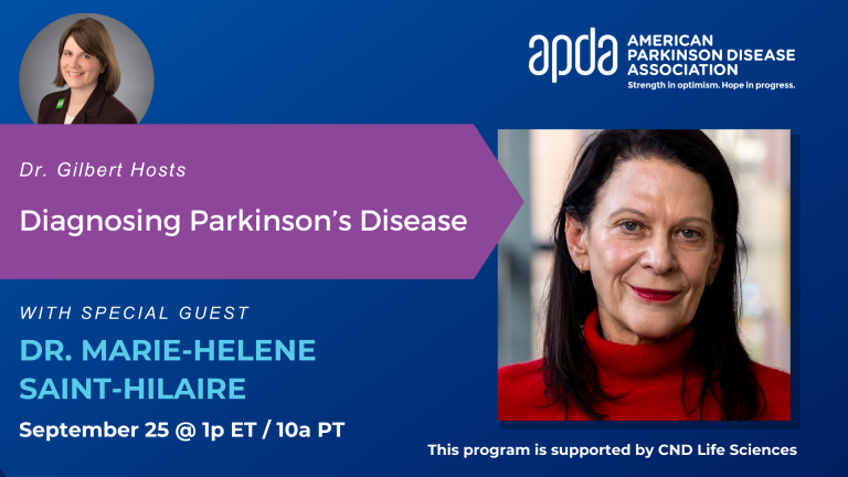 Dr. Gilbert Hosts: Diagnosing Parkinson’s Disease