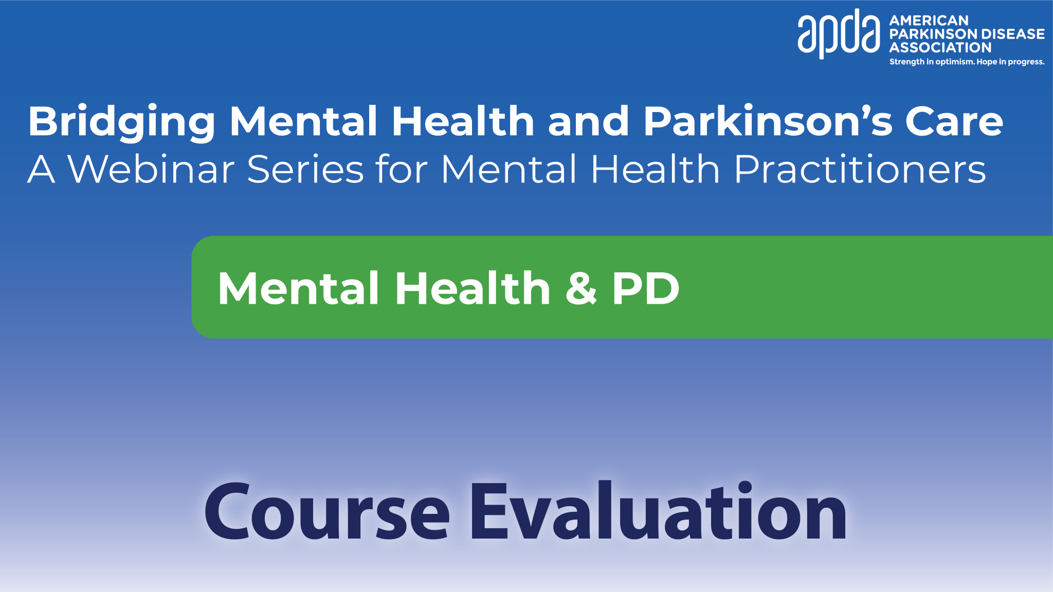 Course Evaluation